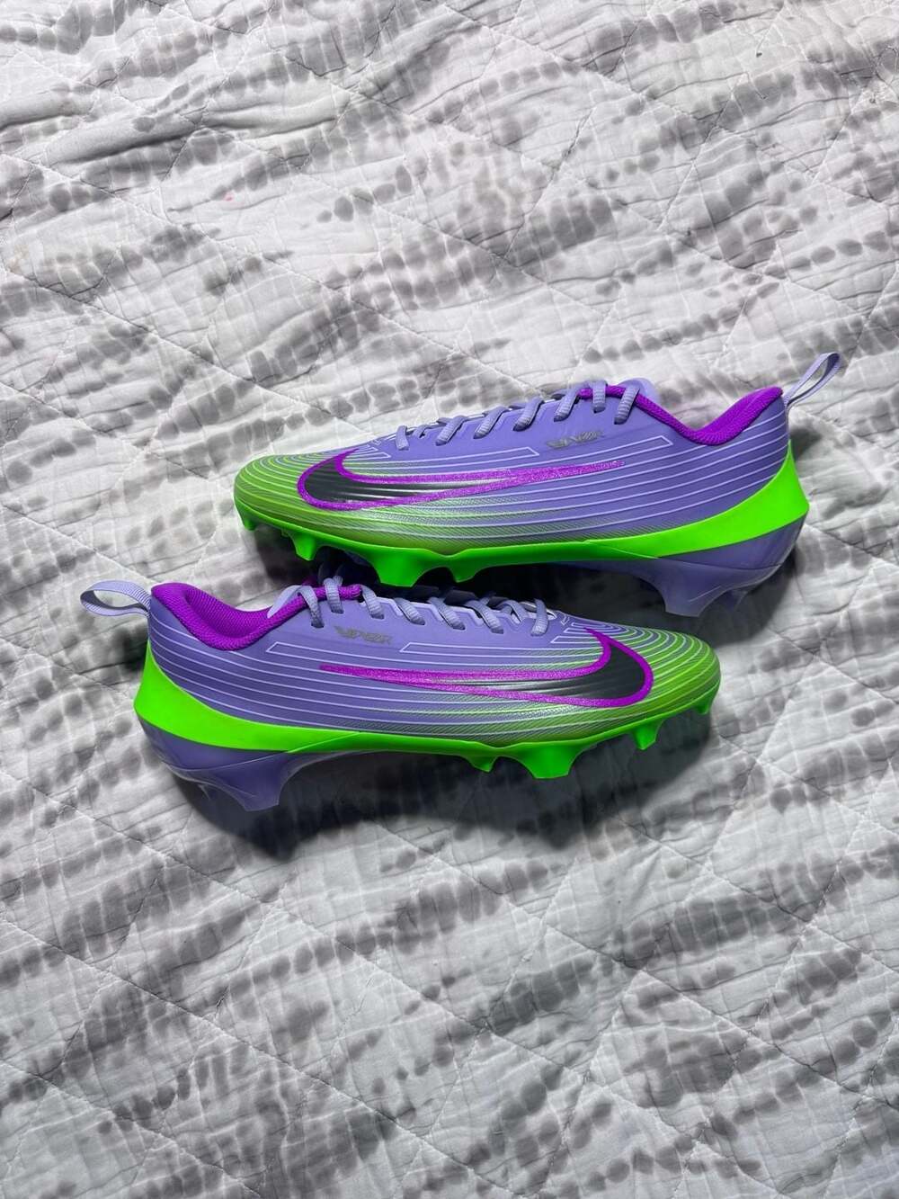 Nike Vapor Speed 3 NRG Football Cleats Hydrangeas Green Strike